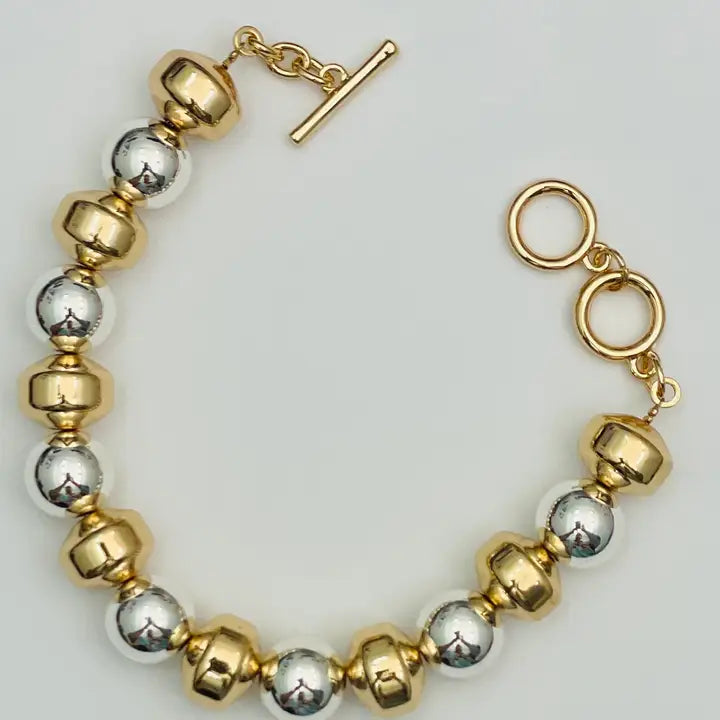 Two Forty-Two South Mixed-Metal Bauble Bracelet