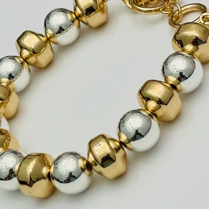 Two Forty-Two South Mixed-Metal Bauble Bracelet