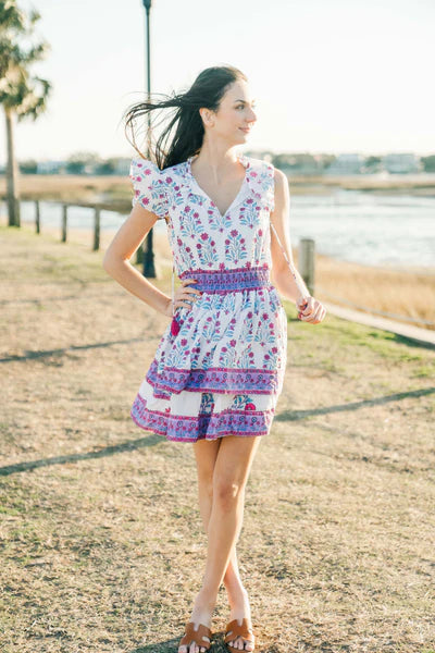 Victoria Dunn Stella Dress - Tropical Surf