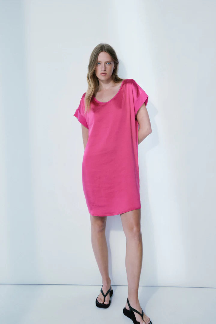 Melissa Nepton Lela Dress in Pink Glow