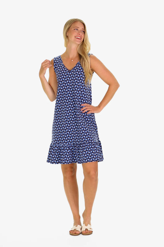 Duffield Lane Layla Dress in Summer Blues