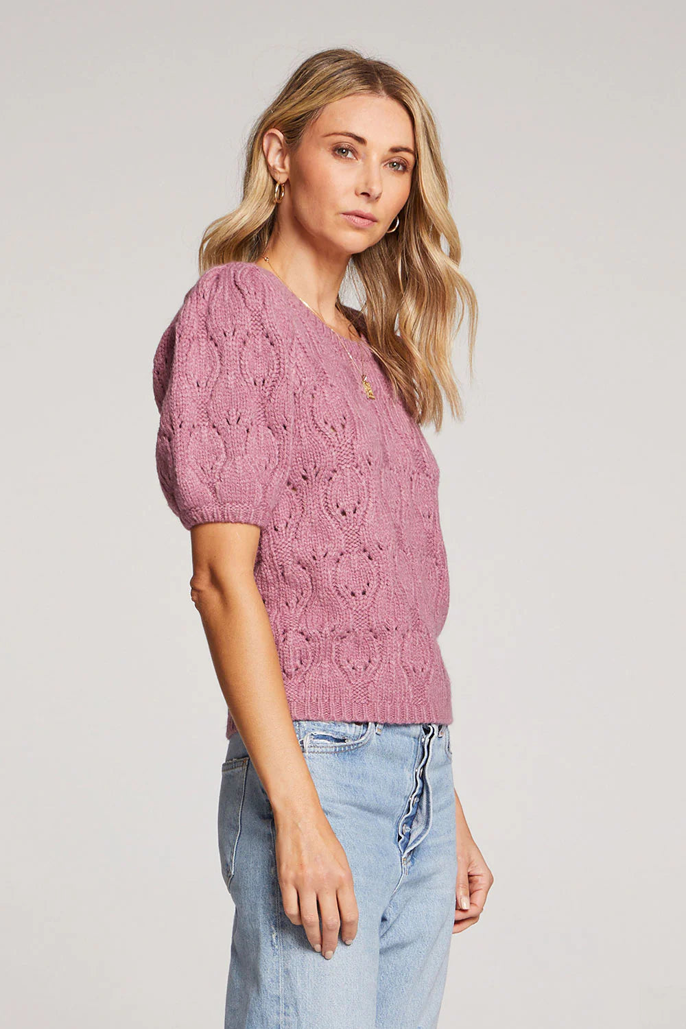 Saltwater Luxe Doc Short Sleeve Sweater - Iris