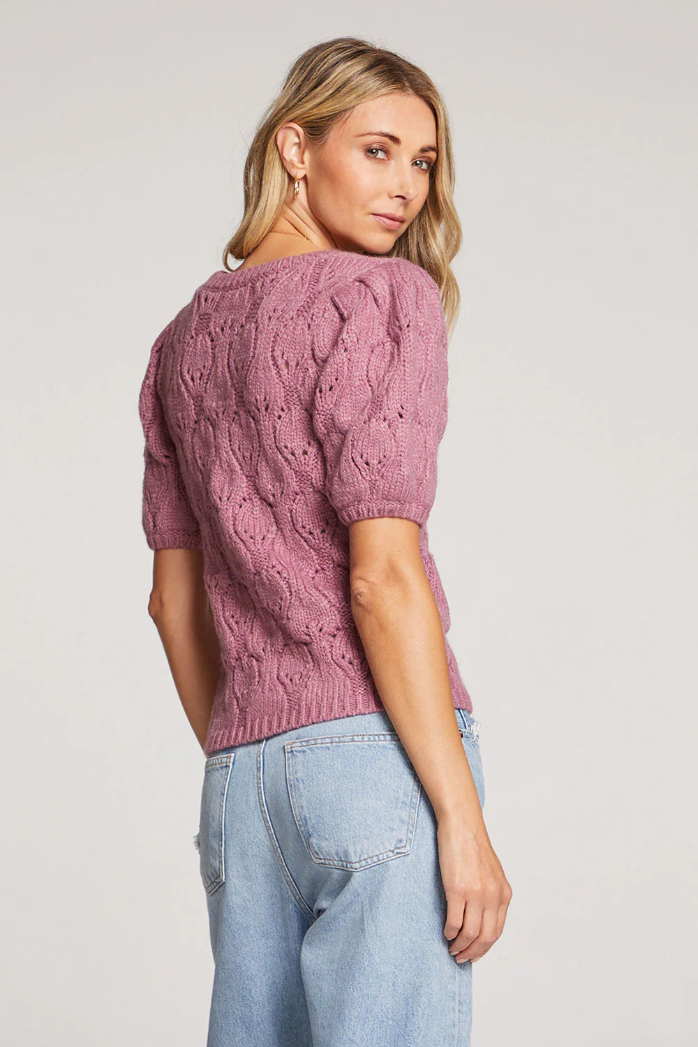 Saltwater Luxe Doc Short Sleeve Sweater - Iris