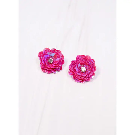 Morrin Sequin Flower Earrings