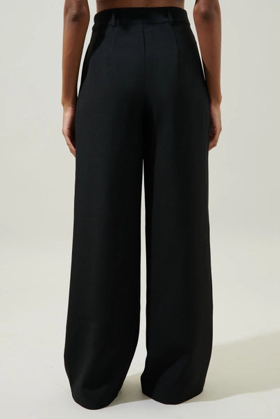 Sugarlips Chelsea Wide Leg Trouser - Black